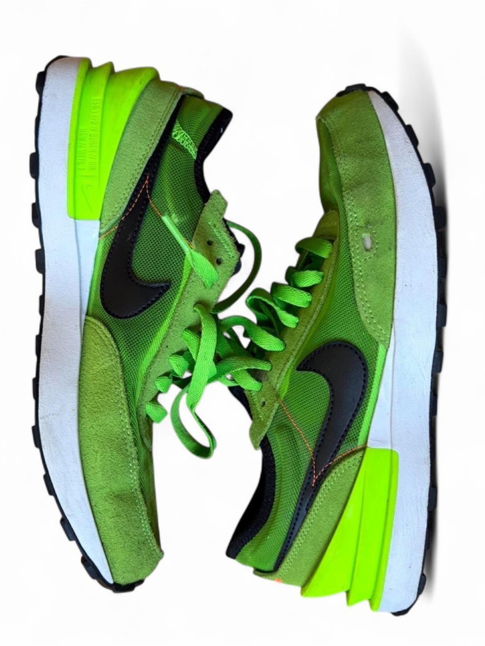 Nike Neon Green & Black Kids Running Sneakers